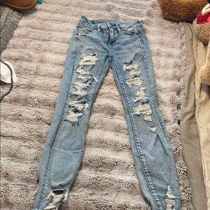 Distressed American Eagle jeans